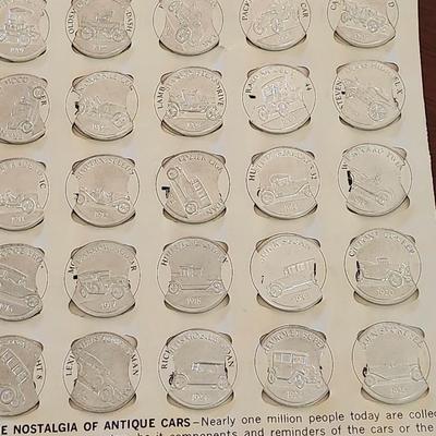 Collection of Antique Car Coins