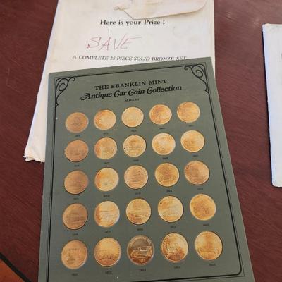 The Franklin Mint - Collection of Antique Car Coins
