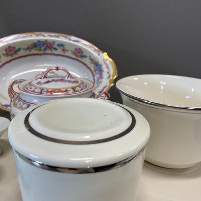 Japan sale set with footed mugs and China