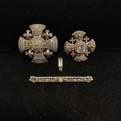 Silver 935 Jerusalem Cross and More (K-SS)