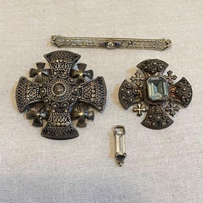 Silver 935 Jerusalem Cross and More (K-SS)
