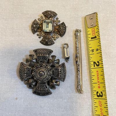 Silver 935 Jerusalem Cross and More (K-SS)