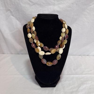 Lucite and Beaded Statement Necklaces (K-DZ)