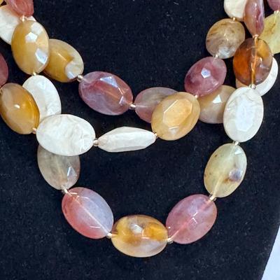 Lucite and Beaded Statement Necklaces (K-DZ)
