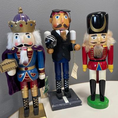Pirate and 2 other nut crackers
