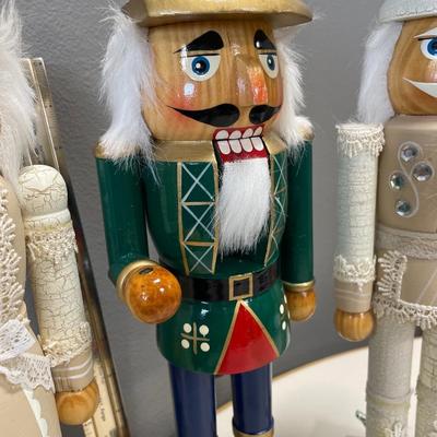 Cream nut crackers and green jacket