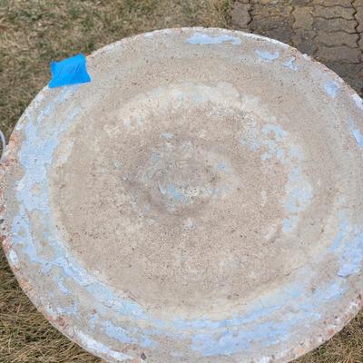 Concrete bird bath