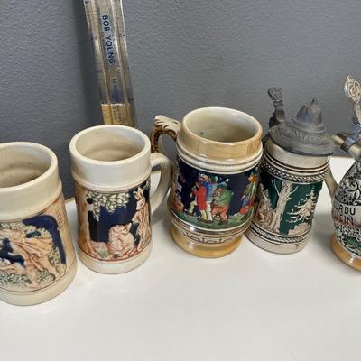 Small German mugs and steins