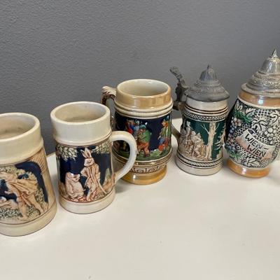 Small German mugs and steins