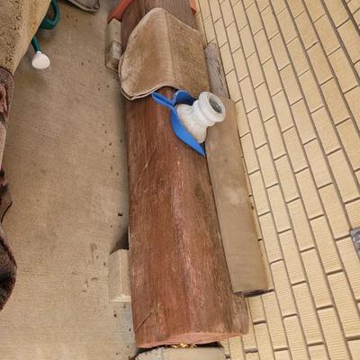 Large timber with block for the patio