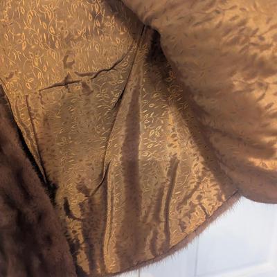 Vintage Fur Stole With Pockets