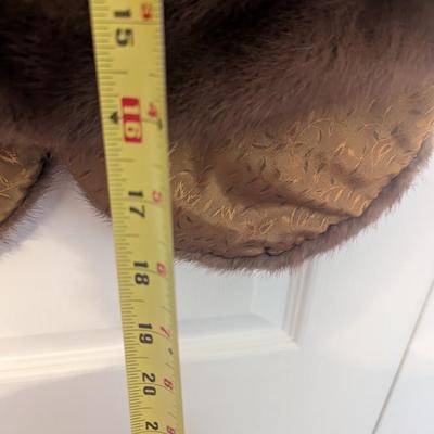 Vintage Fur Stole With Pockets