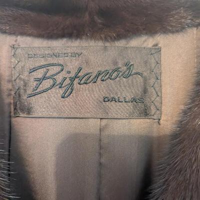 Bifano's Dallas Mink Fur Coat