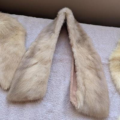 Vintage Unbranded Fur Collars Lot B