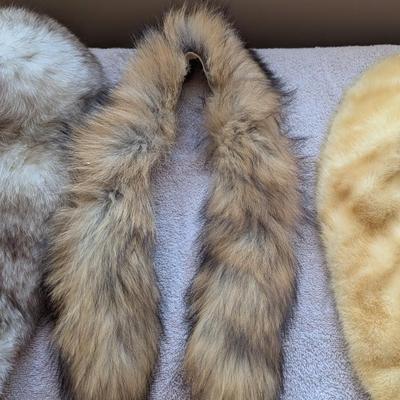 Vintage Unbranded Fur Collars Lot D