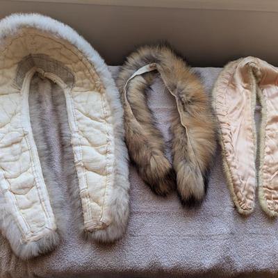 Vintage Unbranded Fur Collars Lot D