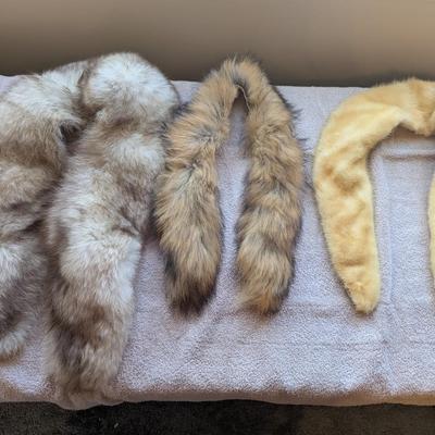 Vintage Unbranded Fur Collars Lot D