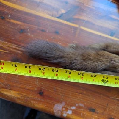 Vintage Abravanel 2 Pelt Mink Fur Stole Collar