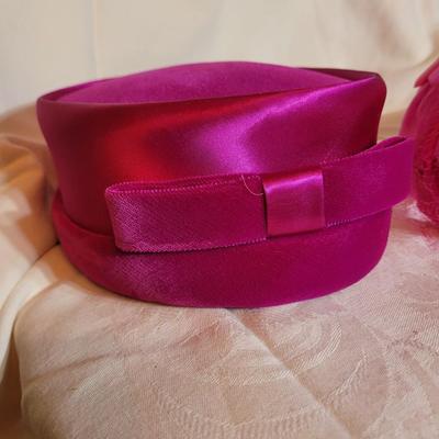 2 ladies hats, mid 1950s