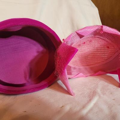 2 ladies hats, mid 1950s