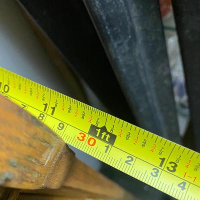 vintage bookcase with glass doors, beaded wood