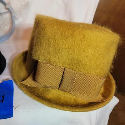 2 wool and one taffeta hat