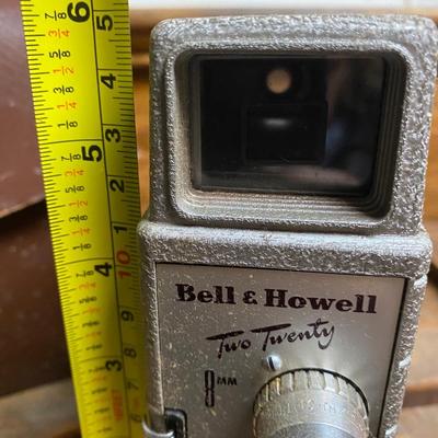 Vintage Bell & Howell Two Twenty 8mm Gray Manual Compact Movie Camera