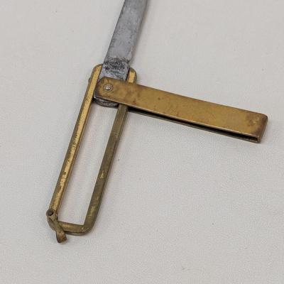 Assortment Of Collectible Items Tie Clasp Folding Swing Knife Engraved Champion Bracelet