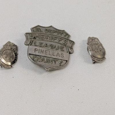 Jr. Deputy Sheriffs League Pinellas County Badge & Lapel Pins