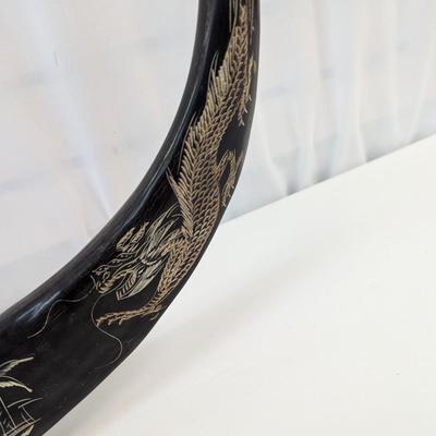 Philippines Scrimshaw Buffalo Horns