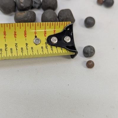 Antique Artifacts Lead Musket Balls & Bird Shots