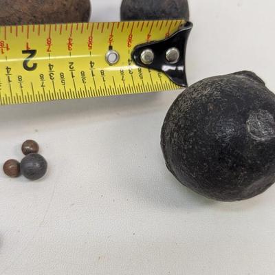 Antique Artifacts Lead Musket Balls & Bird Shots