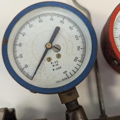 HVAC Refrigeration Manifold Gauges With Hoses