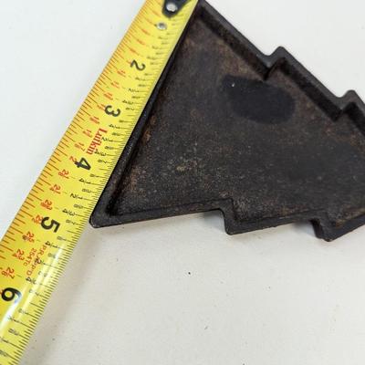 Vintage Cast Iron Metal Christmas Tree Skillets