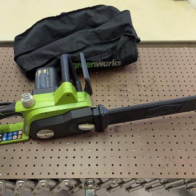 18" Electric Green Works Chain Saw Model 20332