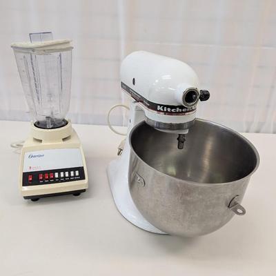 Osterizer 8 Speed Blender & Kitchen Aid Mixer