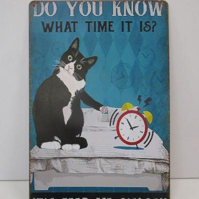 Retro Metal Tin Sign Approx 11 3/4" x 7 3/4"