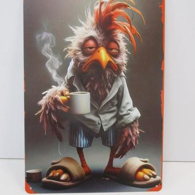 Retro Metal Tin Sign Approx 11 3/4" x 7 3/4"