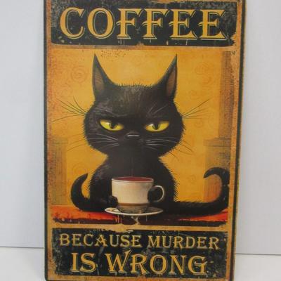 Retro Metal Tin Sign Approx 11 3/4" x 7 3/4"