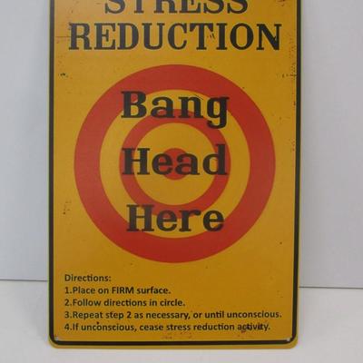 Retro Metal Tin Sign Approx 11 3/4" x 7 3/4"