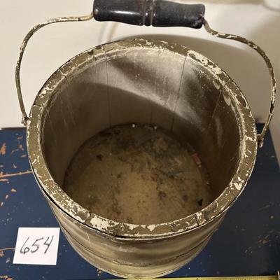 Vintage Wooden Bucket