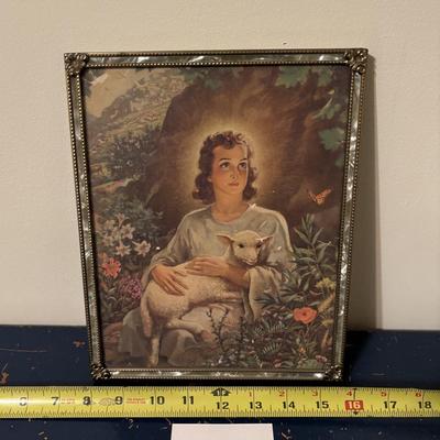 Jesus as a Boy in Beautiful Frame