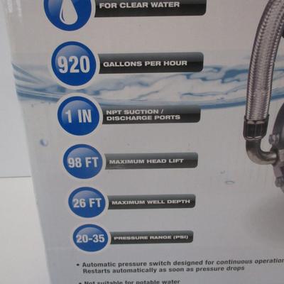 Pacific Hydrostar 1 Horsepower Shallow Well Pump Looks New