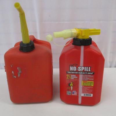 2 1/2 Gallon Gasoline Cans