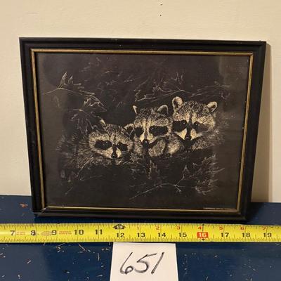 Vintage Raccoon Picture