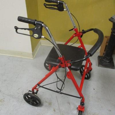 Drive Medical Lever Brake 4 Wheel Walker