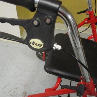 Drive Medical Lever Brake 4 Wheel Walker