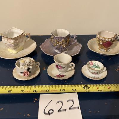 Vintage Miniature Tea Cup and Saucers