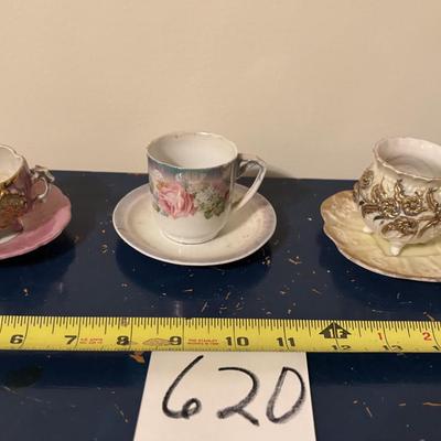 Vintage Miniature Tea Cups and Saucers
