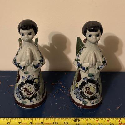 Mexican Folk Art Angel Candle Holders
